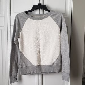 Small gray and white sweater
